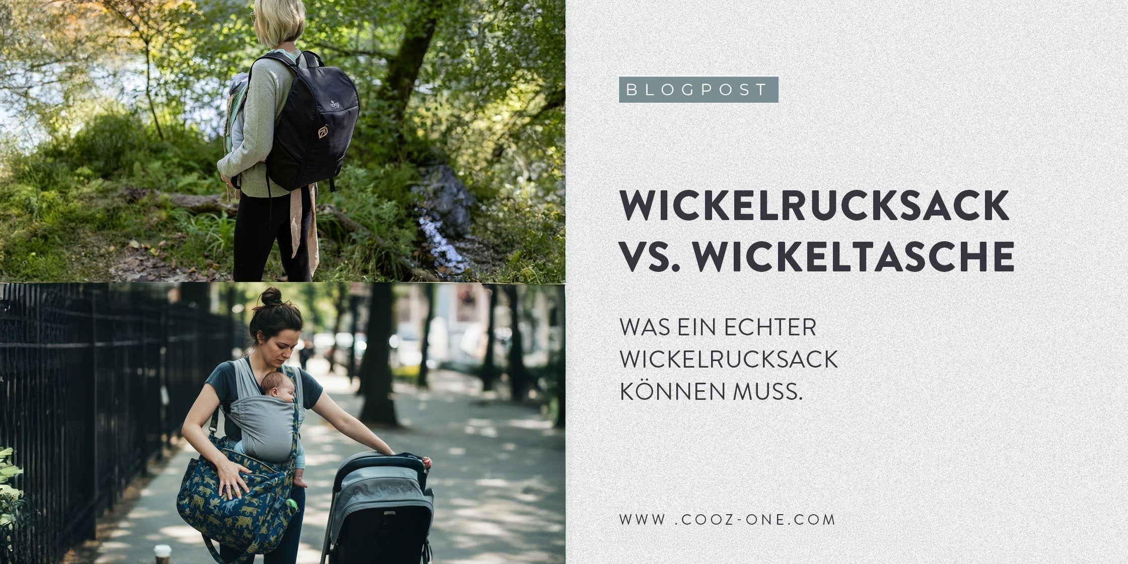 Wickelrucksack vs. Wickeltasche: Was ein echter Wickelrucksack können muss