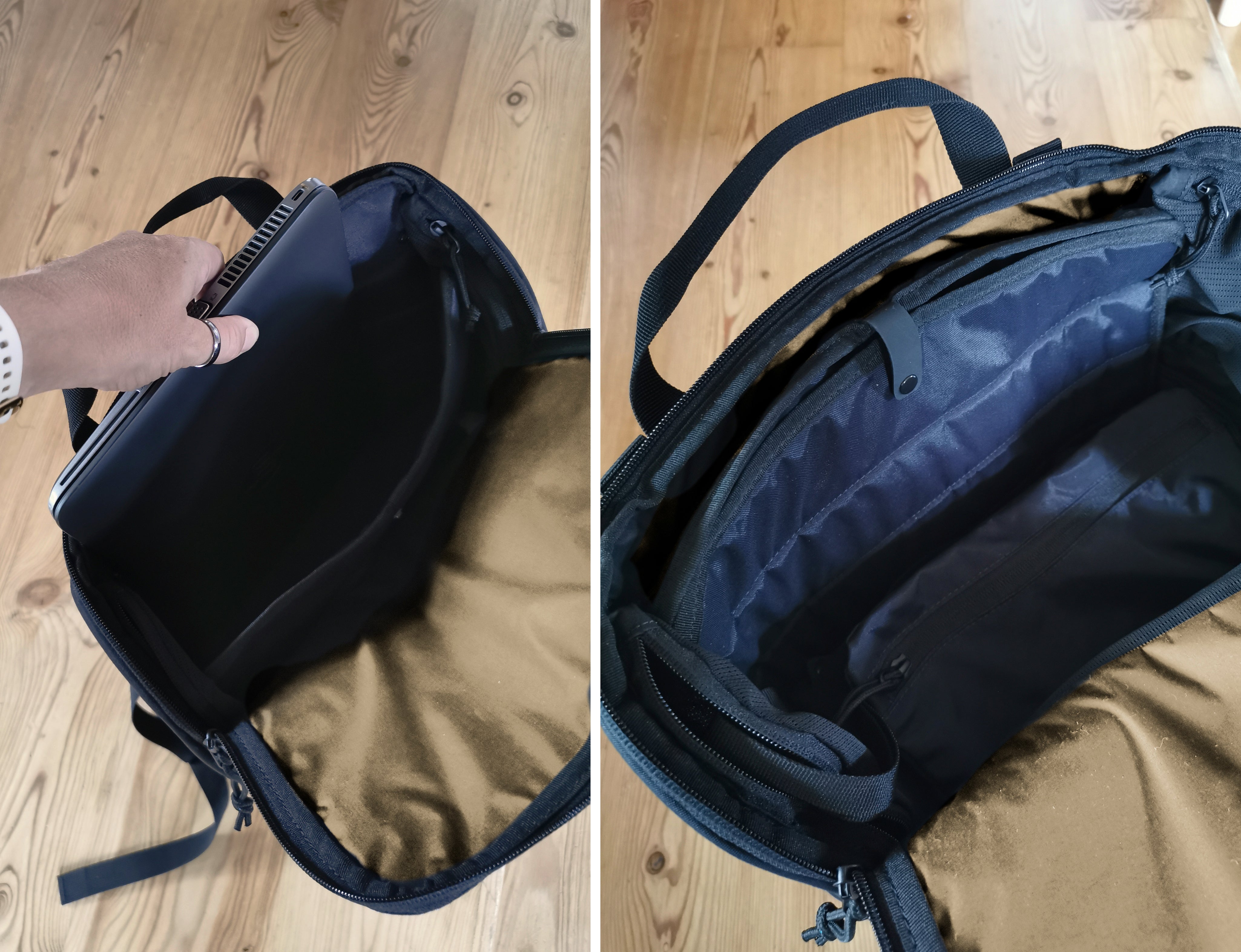Nachhaltiger Wickelrucksack mit Laptopfach. Nachhaltig und fair produziert.