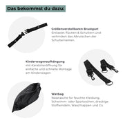 Diaper backpack Hugo - light gray