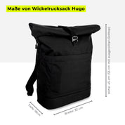 Diaper backpack Hugo - black