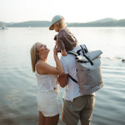 Diaper backpack Hugo - light gray