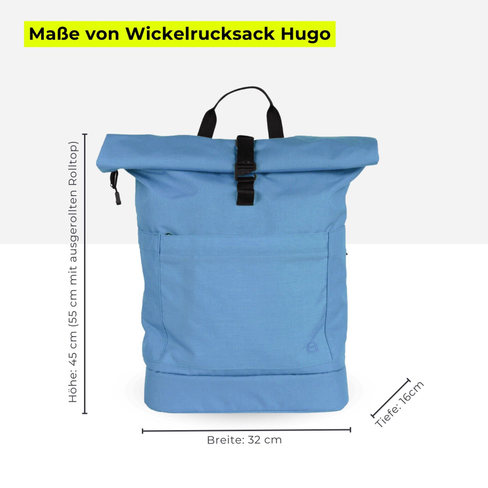 Diaper backpack Hugo - blue