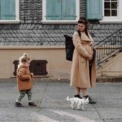 Großer Wickelrucksack Hugo schwarz nachhaltig